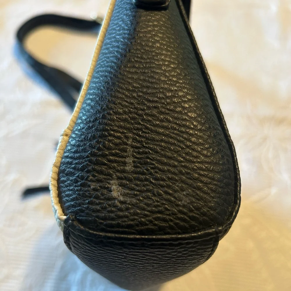 Black and White Crossbody Bag